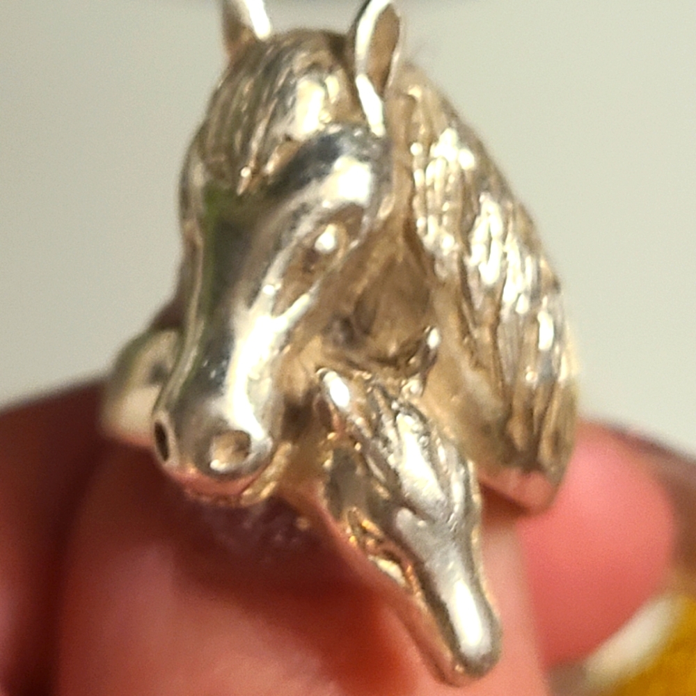 Taxco mexico 🇲🇽. 925 sterling silver horse ring. Mare and foal horse ring 💍